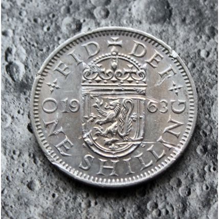 1963 Queen Elizabeth II Cupro-Nickel Shilling 1/- British Scottish Cheap Filler