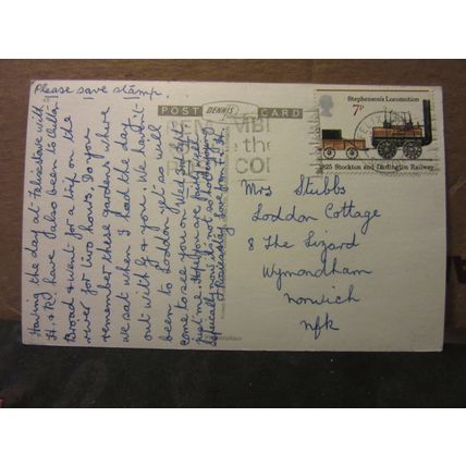 SPA GARDENS, FELIXSTOWE Suffolk. used postcard by E T W Dennis 1975 pm =
