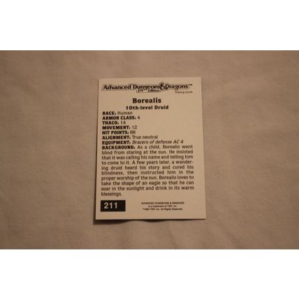 Borealis 1992 TSR 2nd Edition Dungeons & Dragons NO.211