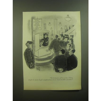 1946 Cartoon by Robert James Day - We'd better sell it to her.