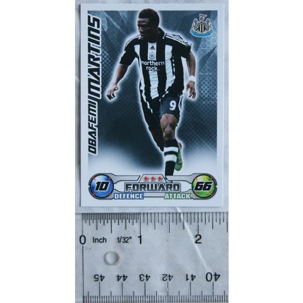 2008/09 Topps Match Attax Trading Card - Obafeith Martins, Newcastle United