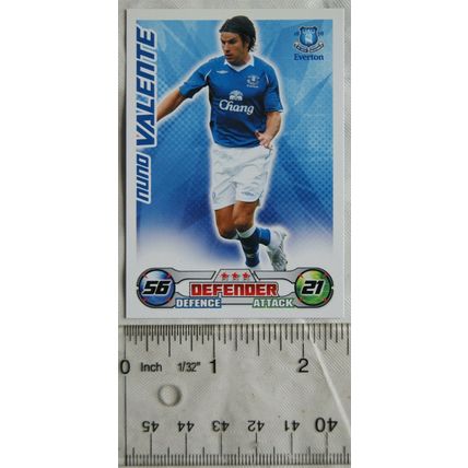 2008/09 Topps Match Attax Trading Card - Nuno Valente, Everton