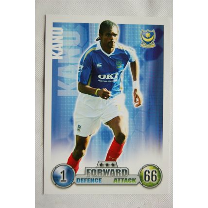 2007/08 Topps Match Attax Trading Card - Kanu, Portsmouth FC