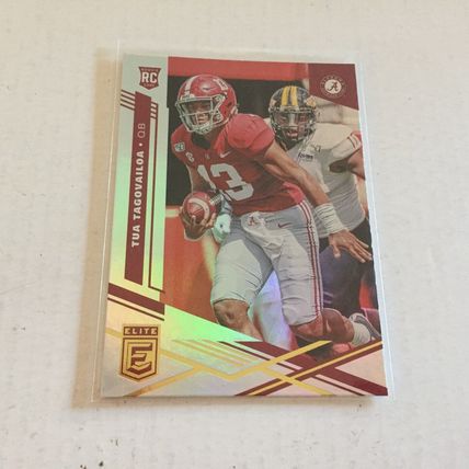 2020 Panini Chronicles Draft Picks Tua Tagovailoa Silver Rookie Card #11