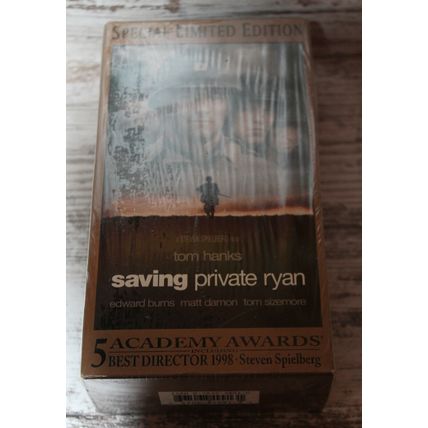 ORIGINAL FACTORY SEALED VHS TAPE SAVING PRIVATE RYAN SPECIAL LIMITED EDITION