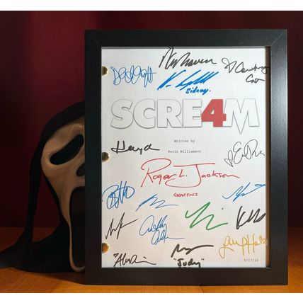 Scream 4 Script Signed- Autograph Reprints- 111 Pages- Ghost Face