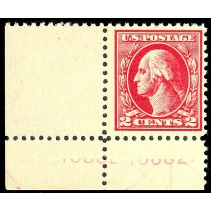 526, Mint NH - Corner margin copy with GHOST PL#'s - Unusual! Cat $57.50+++