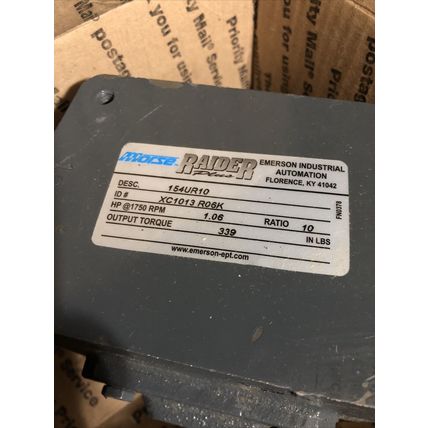 MORSE 154UR10 RAIDER GEARMOTOR,10:1-RATIO,1.06-HP 305862RC,XC1013,905862RC,FG