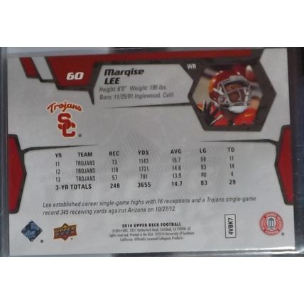 2014 Upper Deck MARQISE LEE (USC/Jaguars) Star Rookies RC #60