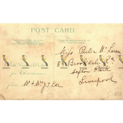 Durham Cathedral, St Cuthbert's Famous See, Christmas Wishes, Postcard