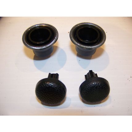 1970 PLYMOUTH BARRACUDA CUDA RADIO KNOBS / BEZELS OEM