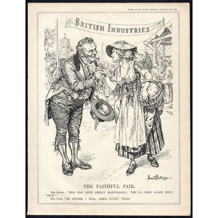 FAITHFUL FAIR 1934 John Bernard Partridge PUNCH CARTOON PAGE