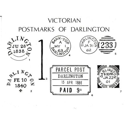 Darlington Philatelic Society 1987 Postcard unaddressed VGC