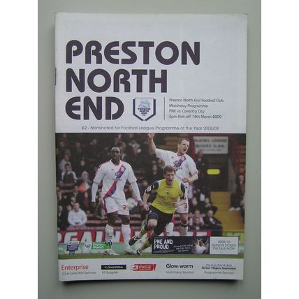 PRESTON NORTH END v COVENTRY CITY Championship 14/03/2009