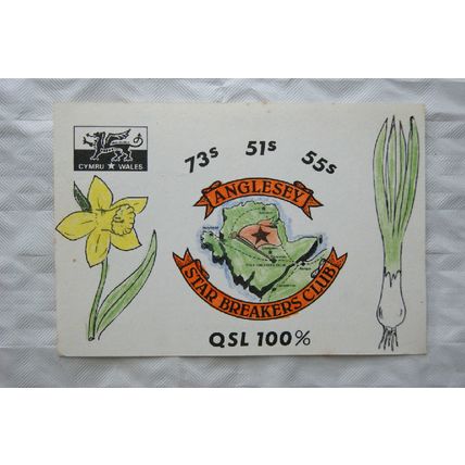 1987 QSL Card Anglesey Star Breakers Club
