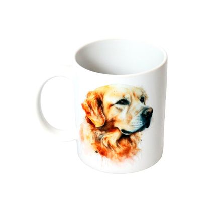Golden Retriever - Printed Ceramic 11oz Mug - Free Personalisation Available