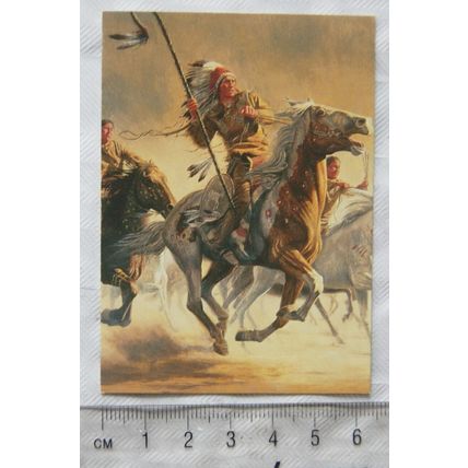 1996 Wild West, The Art of Mort Kunstler, Promo Card 1