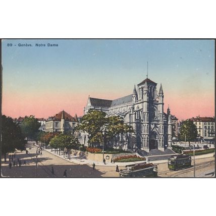Notre Dame, Genève, c.1920s - Société Graphique CPA