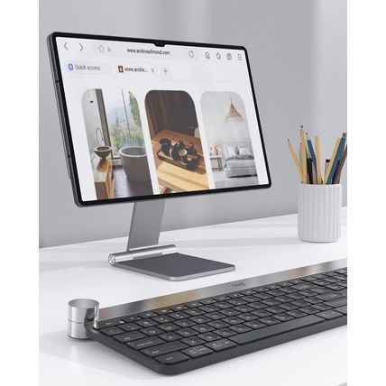 LULULOOK Magnetic Stand for Samsung Galaxy Tab S10/S9/S8 Ultra 2024, Foldable &