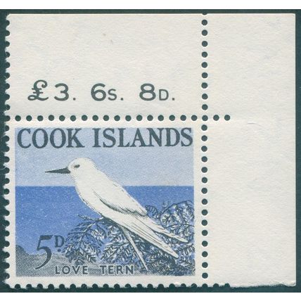 Cook Islands 1963 5d. White Tern SG166 MNH