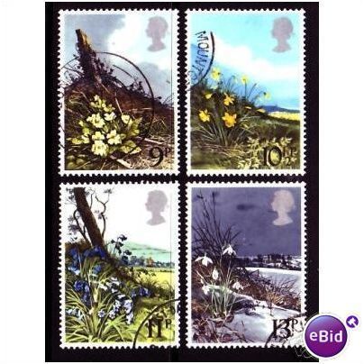 Great Britain 1979 Spring Wild Flowers 2 Used SG 1079-1082 Sc 855-858 stamp