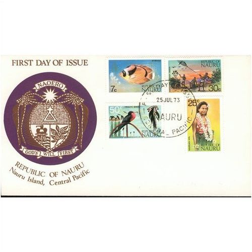 Nauru FDI 1973 - SG 104 - 110 - 111 - 109 - Stamps Issued 25th July 1973