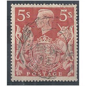 1939 SG477 5/- Red Fine Used . ..