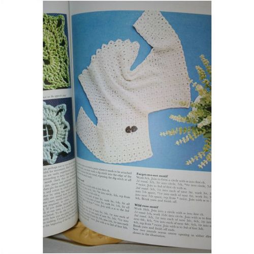Vintage Crochet Knitting Craft Sewing Pattern Book Golden Hands Hardback