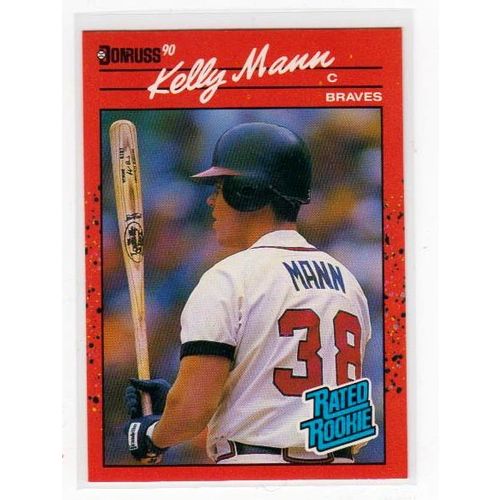 1990 Donruss Kelly Mann RC Rated Rookie card #46 – Braves