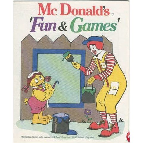 1993 McDonalds Fun & Games Booklet