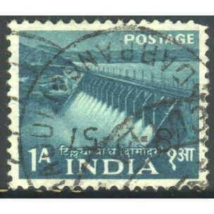 India 1955 - SG357 - 1a green - Damodar Valley Dam - used
