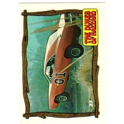 1981 Donruss Dukes of Hazzard General Lee jumps the creek # 37