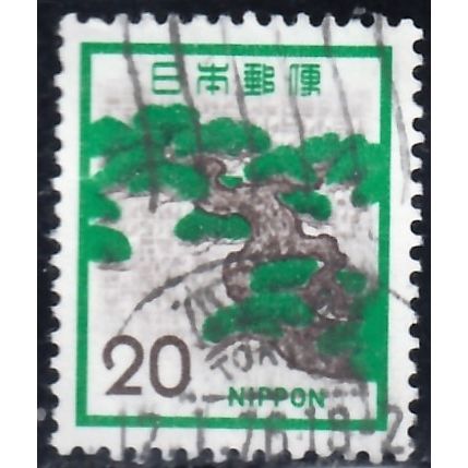 Japan, 1972, 20y Pine, SG 1230 (Scott 1071), used