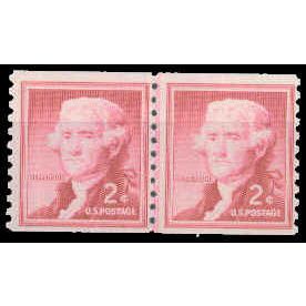 1055 2c Thomas Jefferson Just Clears MNH CLP R0801
