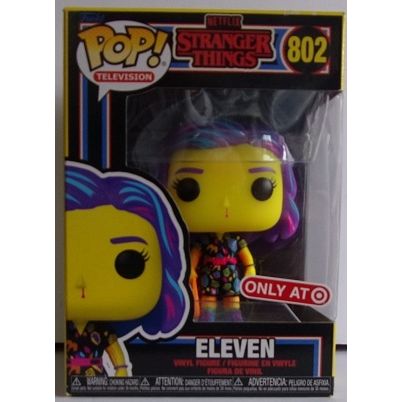 FUNKO / POP ' STRANGER THINGS ELEVEN ' TARGET EXCLUSIVE BLACK LIGHT figure