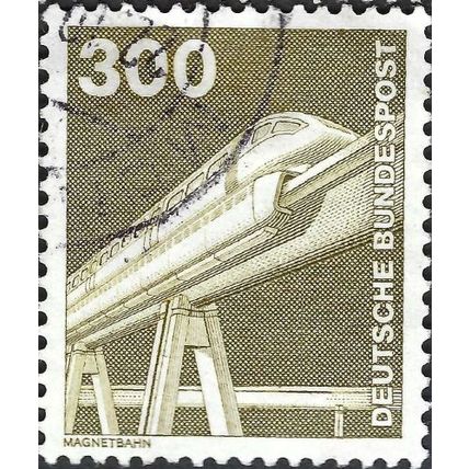 GERMANY, Industrial technology, Maglev, olive-brown 1982, 300pf, #7