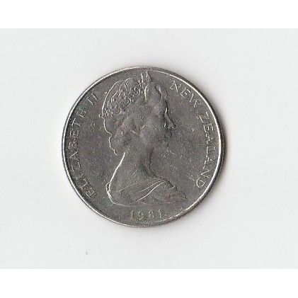 NEW ZEALAND COIN - 5 CENTS 1981/ELIZABETH II/VF