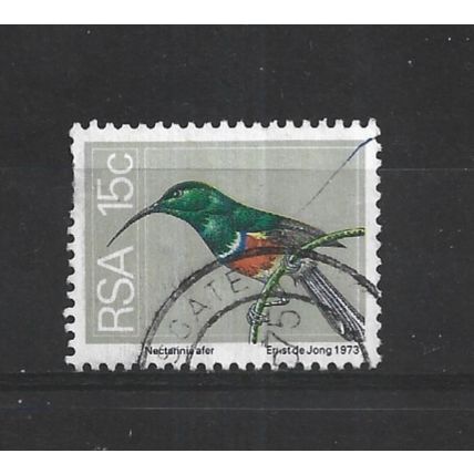 SouthAfrica.SG358 15c Greater Double-collared Sunbird.Fine Used.Sep25d