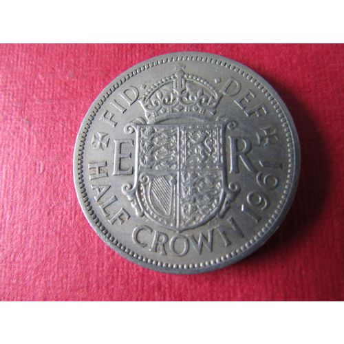 1961 QUEEN ELIZABETH II HALFCROWN FREE POST. (ed) a. AAB