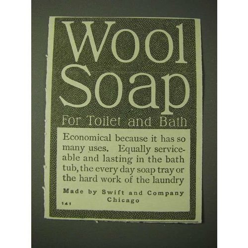 1900 Swift and Company Wool Soap Ad