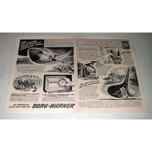 1956 Borg-Warner Ad - Ripley's Believe it