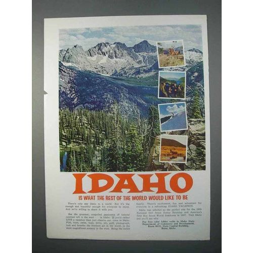 1966 Idaho Department of Commerce and Development Ad