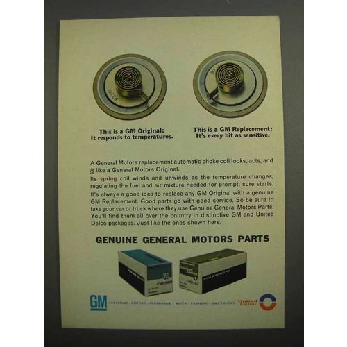 1966 GM Parts Ad - Automatic Choke Coil