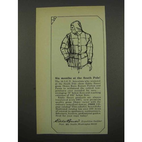 1968 Eddie Bauer Goose Down Kara Koram Parkas Ad