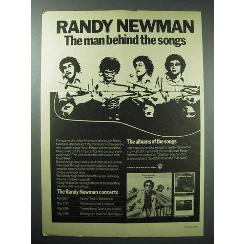 1978 Randy Newman Little Criminals Album Ad