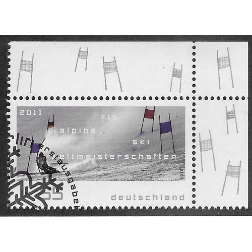 GER 2011 €0.55 'ALPINE SKI CHAMPIONSHIPS' (CORNER MARGIN FINE USED (EBID54-036)
