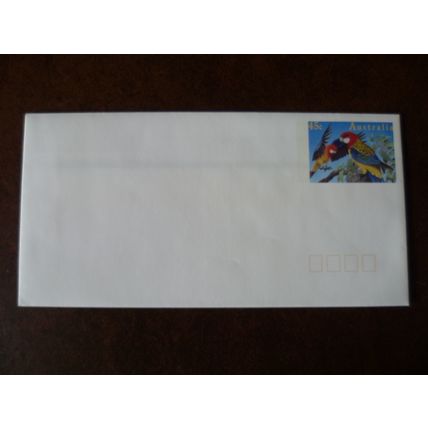 Australia Post 1994 pre-printed stamp envelope cover 45c Rosella birds