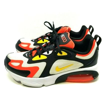 Nike Air Max 200 AT5627-005 White Black Crimson Youth Boy's Shoes 5Y (G25)