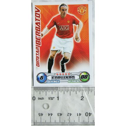 2008/09 Topps Match Attax Trading Card - Dimitar Berbatov, Manchester United