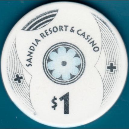Sandia. $1 Casino Chip. Albuquerque, NM. I91.